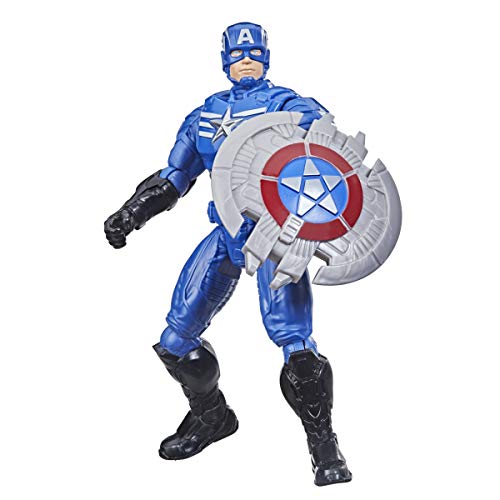 Hasbro Marvel Avengers - Figura Mech Strike del Capitán América de 15 cm con Accesorio Mech de Batalla - para niños de 4 años en adelante