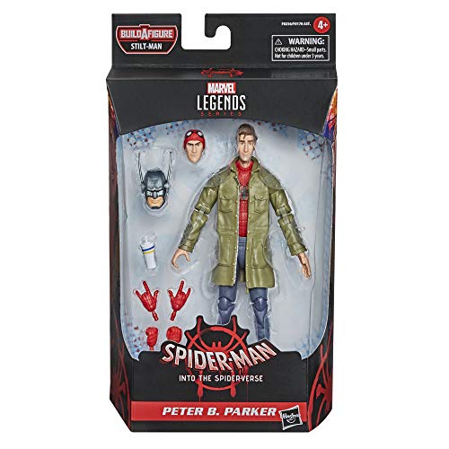 Hasbro Marvel Legends Series Spider-Man: Un Nuevo Universo - Figura de Peter B. Parker de 15 cm - para niños de 4 años en adelante