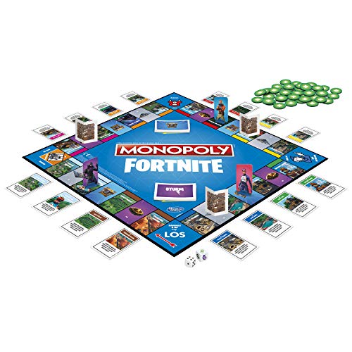 Hasbro Monopoly: Fortnite Party board game Adultos - Juego de tablero [Version Alemana]