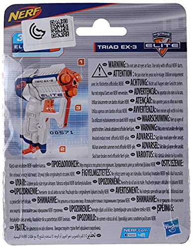 Hasbro- Nerf N-Strike Elite Triad - Pistola de juguete, Color (A1690EUA) , color/modelo surtido