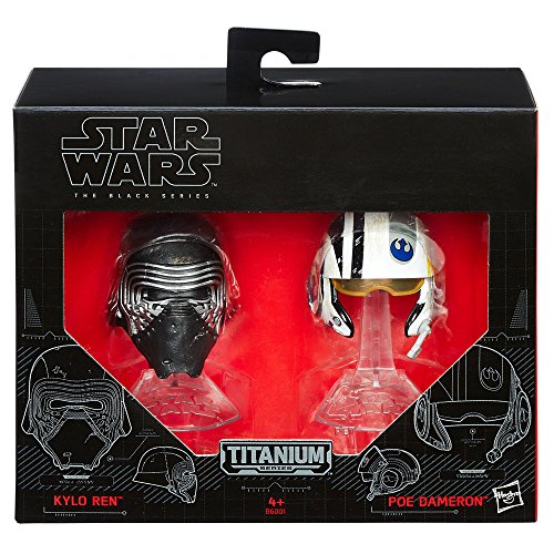 Hasbro Star Wars Black Series 4 Cascos diecast Titanium Collection