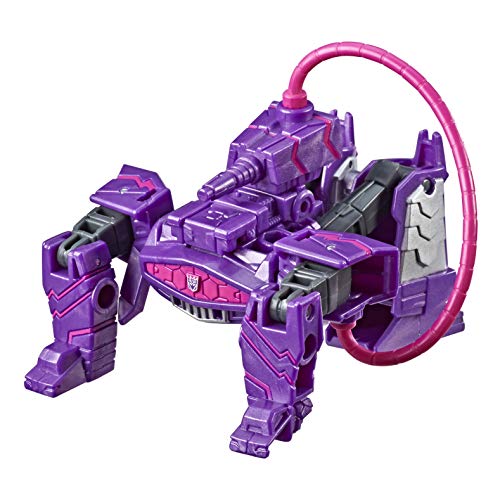 Hasbro Transformers - Cyberverse Shockwave con Spark Armor, se combina con Solar Shot para potenciarse, Apto para niños a Partir de 6 años, 10 cm, Multicolor, E4300ES0