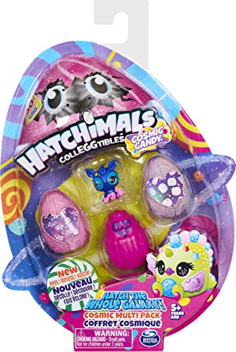 Hatchimals CollEGGtibles, Cosmic Candy Multipack con 4 Hatchimals, para niños de 5 años en adelante (los Estilos Pueden Variar)