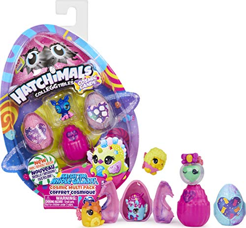 Hatchimals CollEGGtibles, Cosmic Candy Multipack con 4 Hatchimals, para niños de 5 años en adelante (los Estilos Pueden Variar)