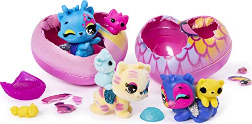 Hatchimals CollEGGtibles, Pet Obsessed Pet Shop Multi-Pack con 3 CollEGGtibles, 3 Mascotas y Accesorios (los Estilos Pueden Variar)