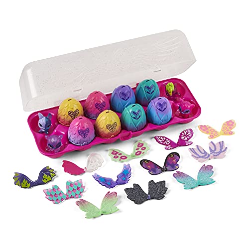 HATCHIMALS CollEGGtibles, Wilder Exclusive 12-Pack Egg Carton with Mix and Match Wings (Styles Vary) Paquete de 12 Huevos con alas Mixtas y combinadas, Multicolor (Spin Master 6059068)