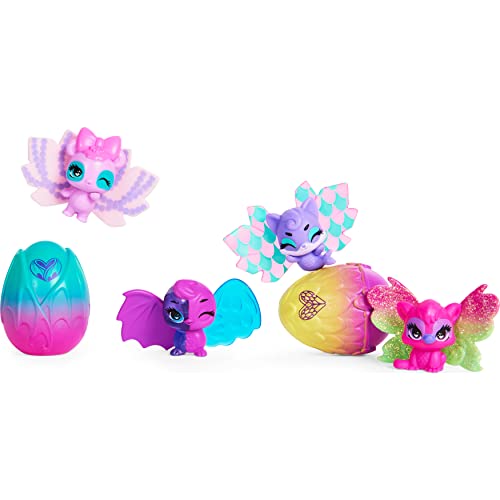 HATCHIMALS with Mix and Match (Styles May Vary) CollEGGtibles, Wilder Wings Multipack con 4 4 alas mezcladas y combinadas (los Estilos Pueden Variar) (Spin Master 6059012)