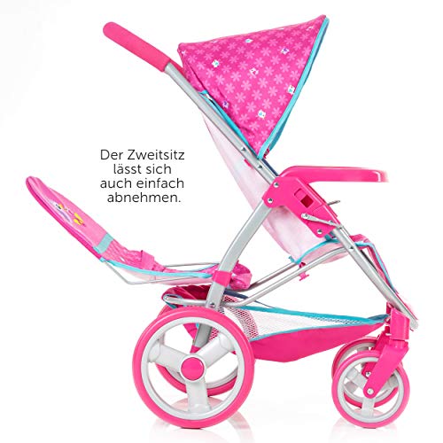 Hauck Silla de paseo muñecas gemelar Malibu Duo, Rosa