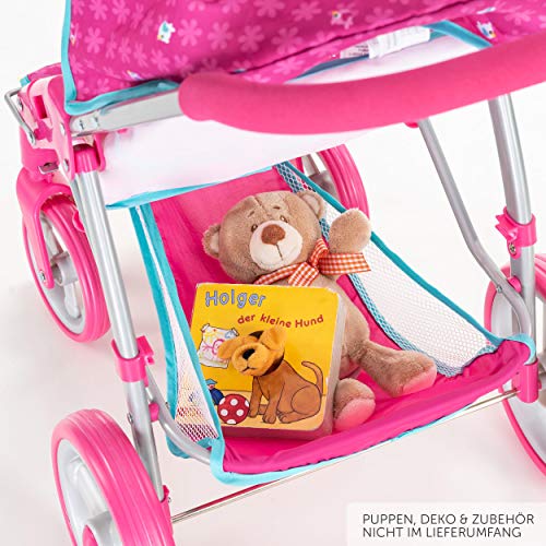 Hauck Silla de paseo muñecas gemelar Malibu Duo, Rosa