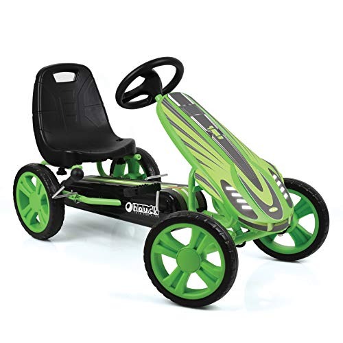 Hauck Toys For Kids Kart a Pedales Speedster - Go Kart con Freno de Mano y Asiento Ajustable para niños a Partir de 4 años (Verde)