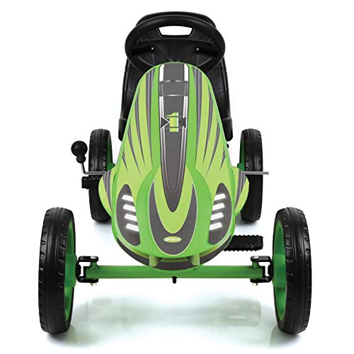 Hauck Toys For Kids Kart a Pedales Speedster - Go Kart con Freno de Mano y Asiento Ajustable para niños a Partir de 4 años (Verde)