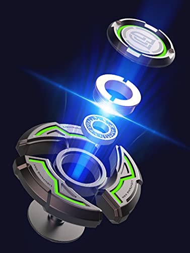 HBBOOI Fingertip Spinner All Metal Super Luminous Hand Spinner Juguetes De Descompresión para Adultos Fidget Toy Spinner De Larga Duración Entre Los Dedos Super Long Time