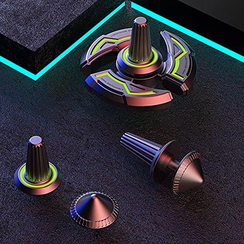 HBBOOI Fingertip Spinner All Metal Super Luminous Hand Spinner Juguetes De Descompresión para Adultos Fidget Toy Spinner De Larga Duración Entre Los Dedos Super Long Time