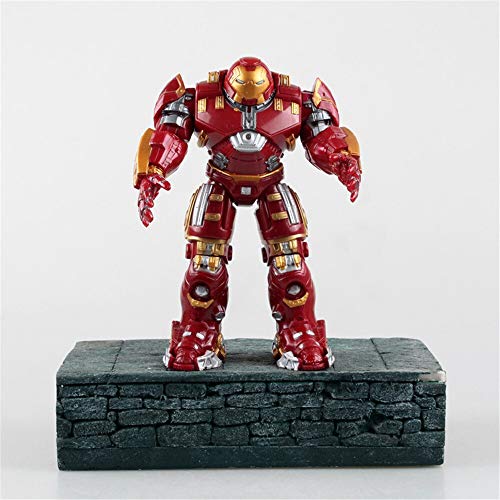 Hclshops Estatua de Juguete De acción de Juguete Figura de acción Luminosa 18cm Hulkbuster Máquina Funkos Pops Avenger Alianza Iron Man Marcos con luz LED Armadura móvil (Color : Ordinary Version)