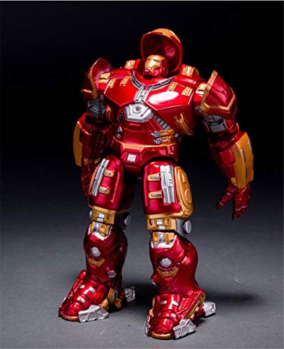 Hclshops Estatua de Juguete De acción de Juguete Figura de acción Luminosa 18cm Hulkbuster Máquina Funkos Pops Avenger Alianza Iron Man Marcos con luz LED Armadura móvil (Color : Ordinary Version)