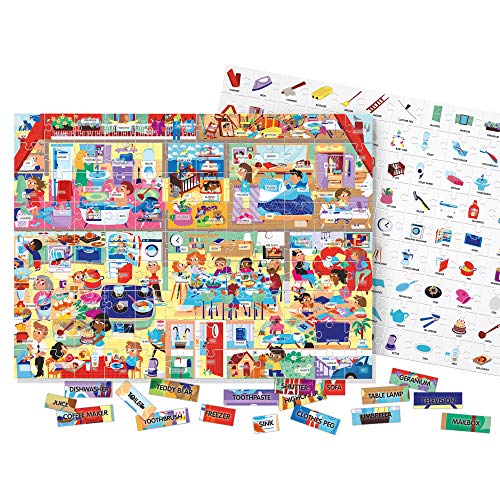 Headu- Easy English 100 Words My House Juegos educativos, Multicolor (IT23158)