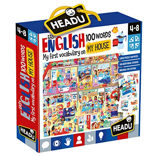 Headu- Easy English 100 Words My House Juegos educativos, Multicolor (IT23158)