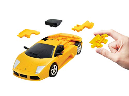 herpa- Puzzle Fun 3D 80657060-Lamborghini Murciélago, Amarillo (80657060)