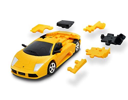 herpa- Puzzle Fun 3D 80657060-Lamborghini Murciélago, Amarillo (80657060)