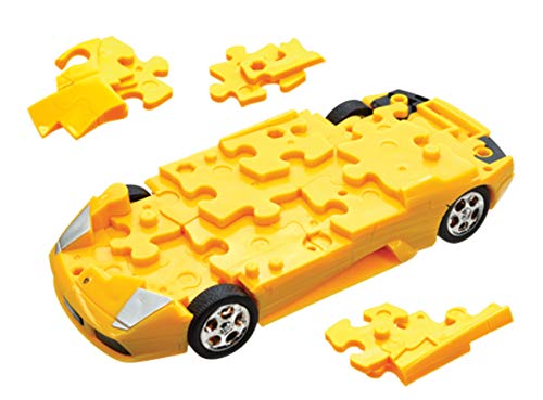 herpa- Puzzle Fun 3D 80657060-Lamborghini Murciélago, Amarillo (80657060)