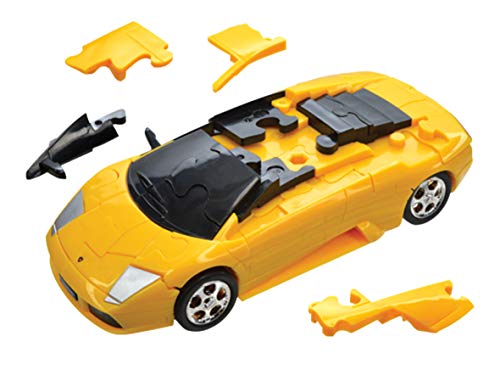 herpa- Puzzle Fun 3D 80657060-Lamborghini Murciélago, Amarillo (80657060)