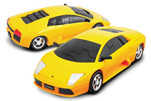 herpa- Puzzle Fun 3D 80657060-Lamborghini Murciélago, Amarillo (80657060)