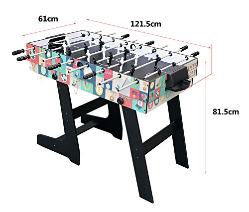 HLC - Mesa multijuegos 4 en 1, mesa de billar, tenis de mesa, hockey y futbolín, con patas plegables