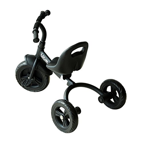 HOMCOM Triciclo para Niños más de 18 Meses con Timbre Guardabarros Rueda de Seguridad 74x49x55cm Negro