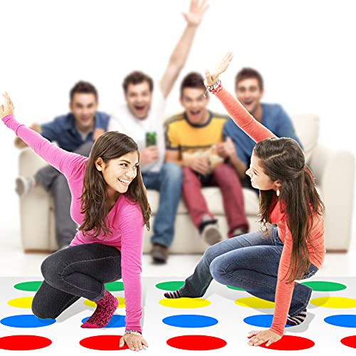 HONGECB Juego de Piso Familiar Tapete de Juego, Juego de Habilidad para Niños y Adultos, Divertido Juego de Enredos Familiar, Juegos de Suelo Gaming Familiar, Moves Mat Junta Game Group