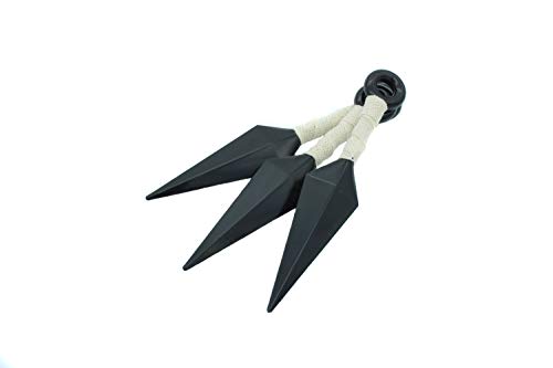 HOODBRO Set de 3 Kunai Naruto Shippuden Ninja Cosplay Accesorios Juguete de Plástico