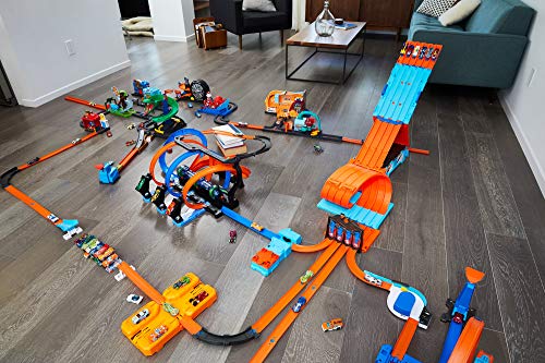 Hot Wheels Action Cars Korkenzieher Crash Trackset Pista para vehículos de Juguete De plástico Action Cars Korkenzieher Crash Trackset, plástico,, 5 año(s),