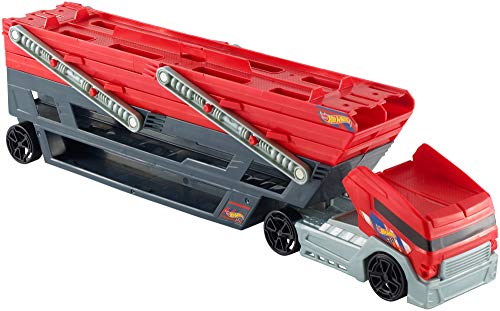 Hot Wheels- Cars 3 Megacamión, Camión Transportador de Coches de Juguete, Multicolor (Mattel CKC09)