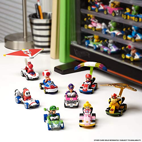 Hot Wheels Mario Kart Set de colección con 8 mini coches de juguete con personaje, regalo para niños +3 años (Mattel GXY11)