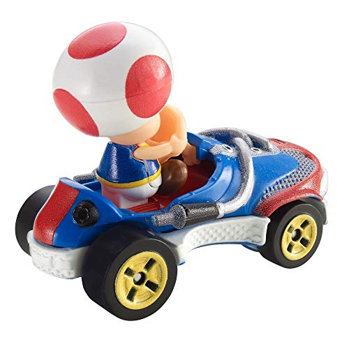 Hot Wheels - Mario Kart, Vehiculos, Toad, Coche de juguete (Mattel GBG30) , color/modelo surtido