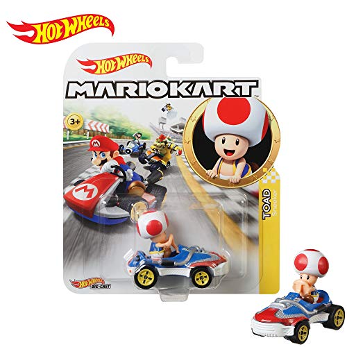 Hot Wheels - Mario Kart, Vehiculos, Toad, Coche de juguete (Mattel GBG30) , color/modelo surtido