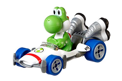 Hot Wheels - Mario Kart, Yoshi, Vehiculos, Coche de juguete (Mattel GBG29) , color/modelo surtido