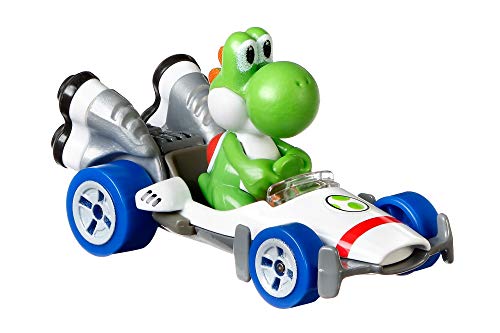 Hot Wheels - Mario Kart, Yoshi, Vehiculos, Coche de juguete (Mattel GBG29) , color/modelo surtido