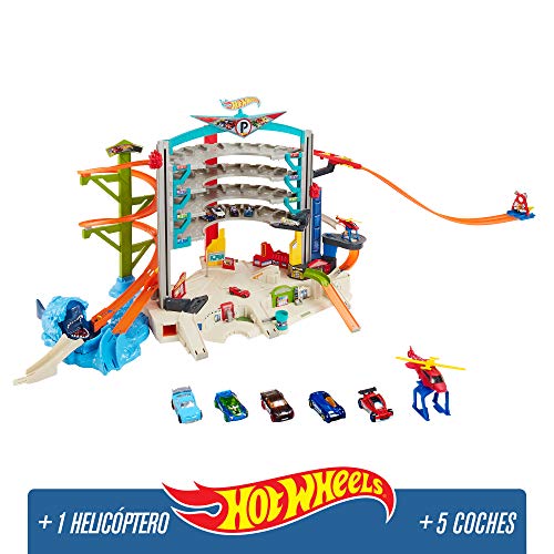 Hot Wheels Megagaraje, garaje para coches de juguete (Mattel CMP80)