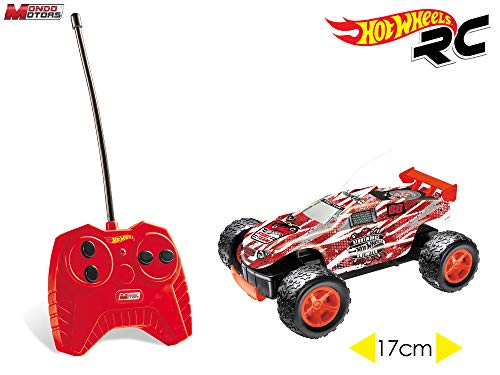 Hot Wheels, Mondo 63339, Coche con Radiocontrol, 18cm, Colores Surtidos