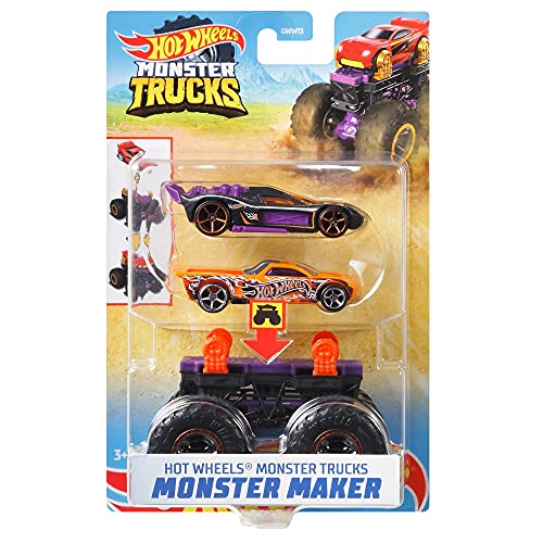 Hot Wheels Monster Truck Maker - Base púrpura