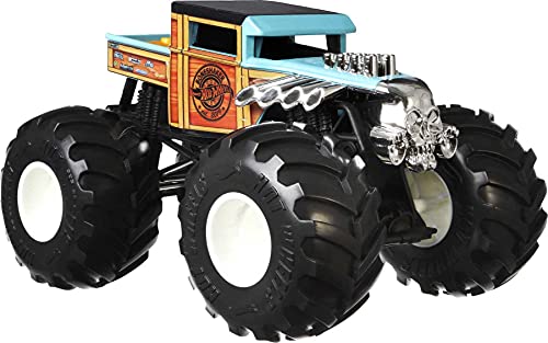 Hot Wheels Monster Trucks Bone Shaker Coche de juguete todoterreno, regalo para niños +3 años (Mattel GWL05)