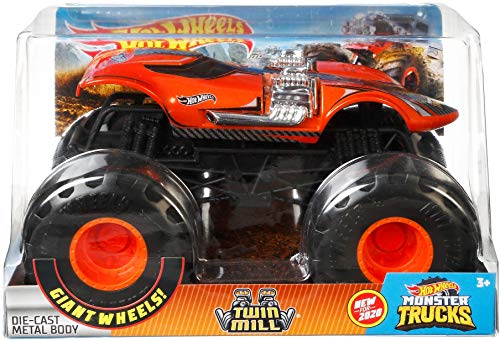 Hot Wheels- Monster Trucks Twin Mill, coche de juguete +3 años (Mattel GJG70)