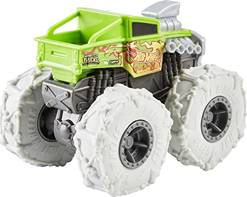 Hot Wheels Monster Trucks Twisted Tredz Bone Shaker Coche de juguete, regalo para niños +3 años (Mattel GVK38)