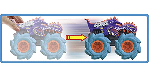 Hot Wheels Monster Trucks Twisted Tredz Mega Wrex Coche de juguete, regalo para niños +3 años (Mattel GVK39)