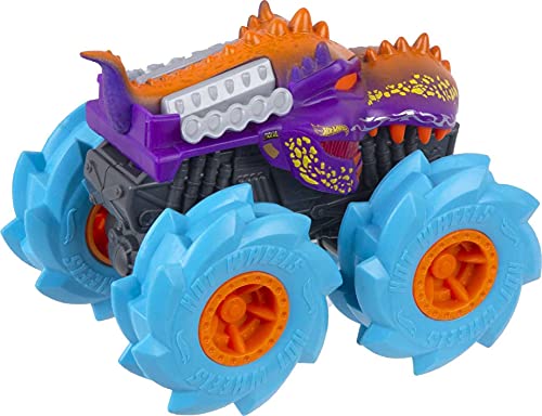 Hot Wheels Monster Trucks Twisted Tredz Mega Wrex Coche de juguete, regalo para niños +3 años (Mattel GVK39)