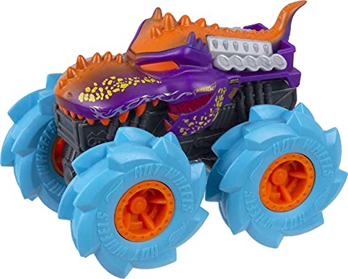 Hot Wheels Monster Trucks Twisted Tredz Mega Wrex Coche de juguete, regalo para niños +3 años (Mattel GVK39)