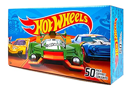 Hot Wheels Pack 50 Vehículos, coches de juguete (modelos surtidos) (Mattel V6697)