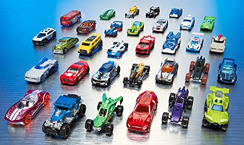 Hot Wheels Pack de 20 vehiculos, coches de juguete (modelos surtidos) (Mattel H7045)