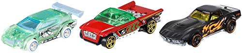 Hot Wheels Pack de 3 vehículos, coches de juguete (modelos surtidos) (Mattel K590)