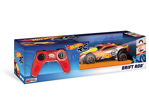 HOT WHEELS - R/C COCHE 1:24 DRIFT ROD – CAR RC – (MONDO TOYS 63255) , Modelos/colores Surtidos, 1 Unidad